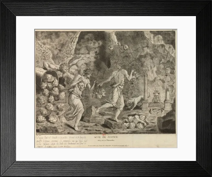 Framed Print : Act of Justice, 1794. Creator: Anonymous Framed Print : Act of Justice, 1794. Creator: Anonymous