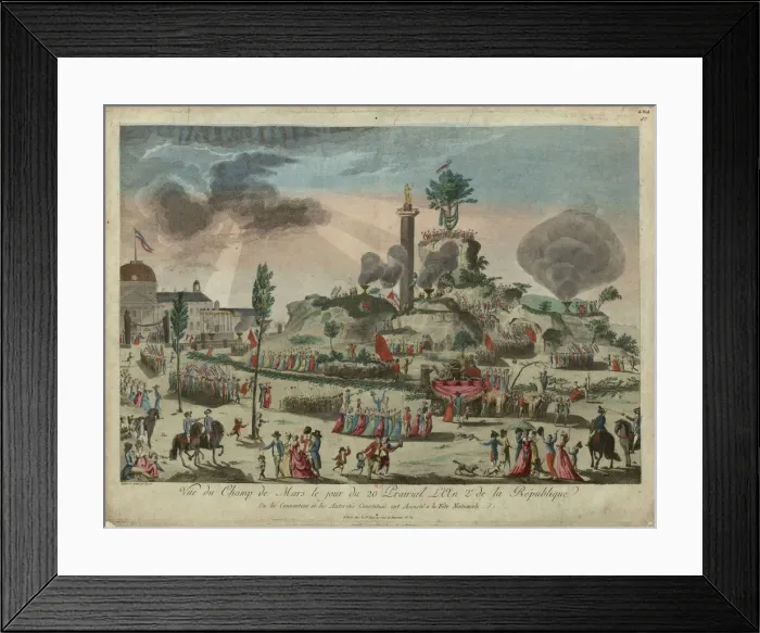 Framed Print : The Festival of the Supreme Being at the Field of Mars, 8 June 1794, 1794. Creator: Texier, G Framed Print : The Festival of the Supreme Being at the Field of Mars, 8 June 1794, 1794. Creator: Texier, G
