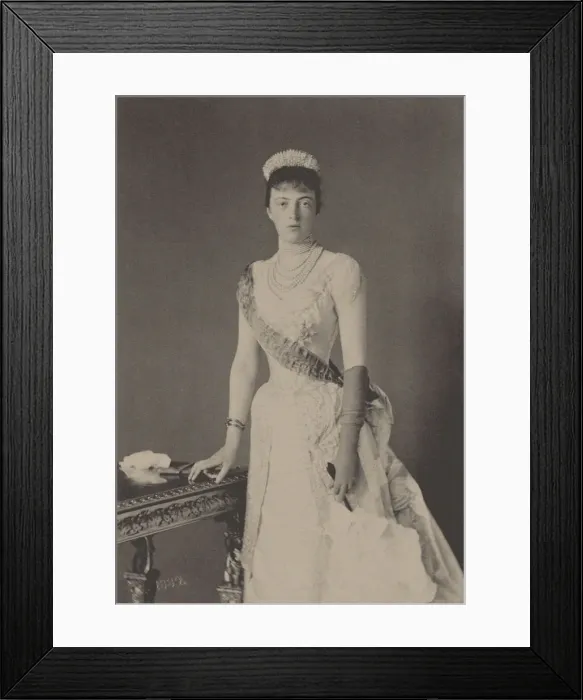 Framed Print : Portrait of Grand Duchess Anastasia Mikhailovna of Russia (1860-1922), 1889. Creator: Anonymous Framed Print : Portrait of Grand Duchess Anastasia Mikhailovna of Russia (1860-1922), 1889. Creator: Anonymous