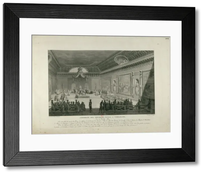 Framed Print : The Assembly of Notables on February 22, 1787 in Versailles, 1802. Creator: Niquet Framed Print : The Assembly of Notables on February 22, 1787 in Versailles, 1802. Creator: Niquet