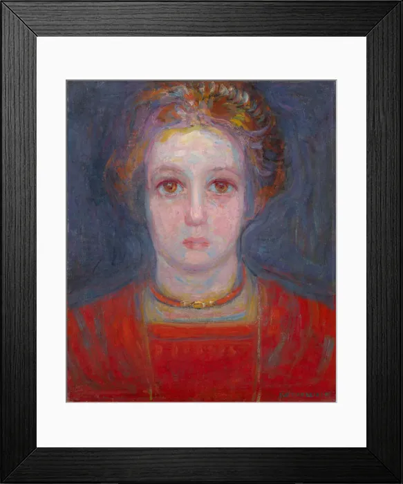 Framed Print : Portrait of a Girl in Red, 1908. Creator: Mondrian, Piet (1872-1944) Framed Print : Portrait of a Girl in Red, 1908. Creator: Mondrian, Piet (1872-1944)