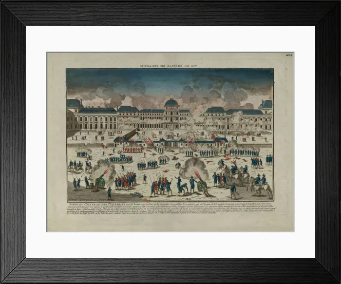 Framed Print : The Insurrection of 10 August 1792, 1792. Creator: Anonymous Framed Print : The Insurrection of 10 August 1792, 1792. Creator: Anonymous