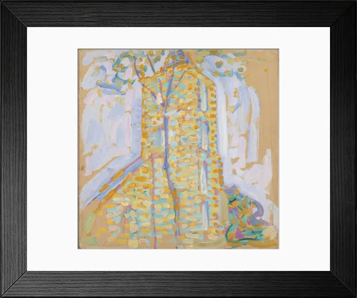 Framed Print : Church at Domburg with Tree, 1909. Creator: Mondrian, Piet (1872-1944) Framed Print : Church at Domburg with Tree, 1909. Creator: Mondrian, Piet (1872-1944)