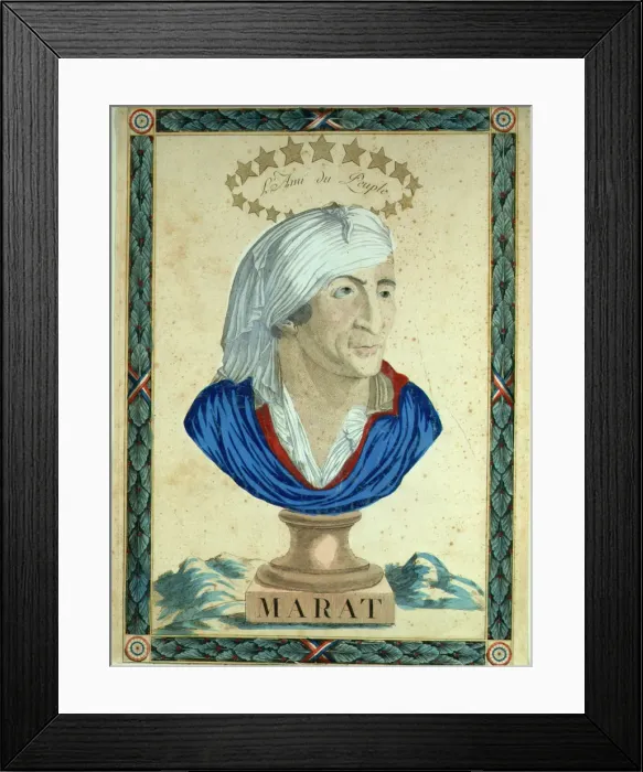 Framed Print : Bust of Marat, 1793-1794. Creator: Anonymous Framed Print : Bust of Marat, 1793-1794. Creator: Anonymous