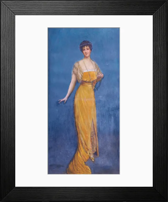 Framed Print : Portrait of Madame Blanche Vesnitch (nee Ulman), 1913. Creator: Beraud, Jean (1849-1936) Framed Print : Portrait of Madame Blanche Vesnitch (nee Ulman), 1913. Creator: Beraud, Jean (1849-1936)