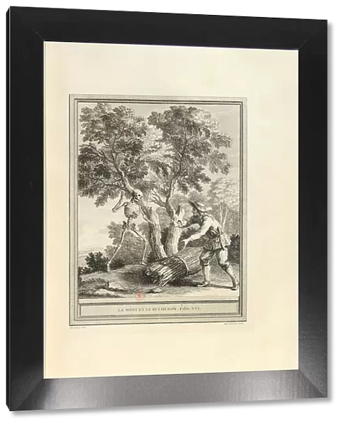 La mort et le bucheron (The Death and the Woodcutter), 1755. Creator: Oudry, Jean-Baptiste