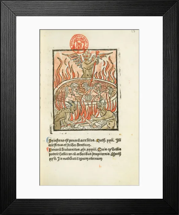 Framed Print : Manuel de confession, ca 1487-1488. Creator: Anonymous Framed Print : Manuel de confession, ca 1487-1488. Creator: Anonymous