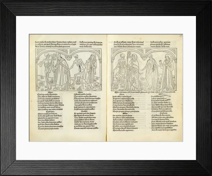 Framed Print : Danse macabre, 1490. Creator: Anonymous Framed Print : Danse macabre, 1490. Creator: Anonymous
