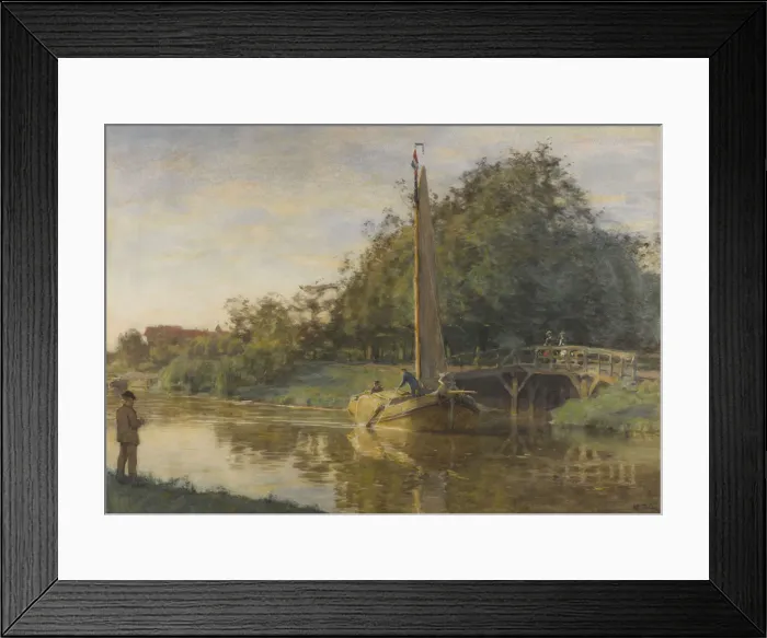 Framed Print : Koninginnegracht, ca 1901-1905. Creator: Tholen, Willem Bastiaan (1860-1931) Framed Print : Koninginnegracht, ca 1901-1905. Creator: Tholen, Willem Bastiaan (1860-1931)