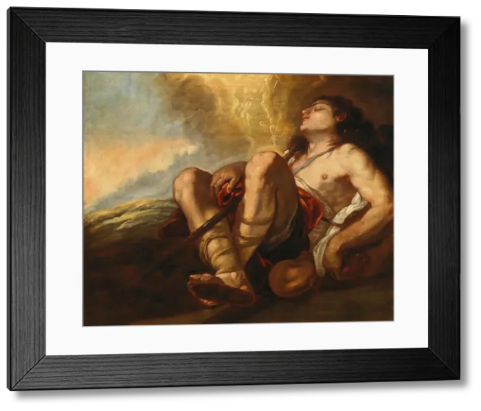 Framed Print : Jacobs Dream, Early 1650s. Creator: Giordano, Luca (1632-1705) Framed Print : Jacobs Dream, Early 1650s. Creator: Giordano, Luca (1632-1705)