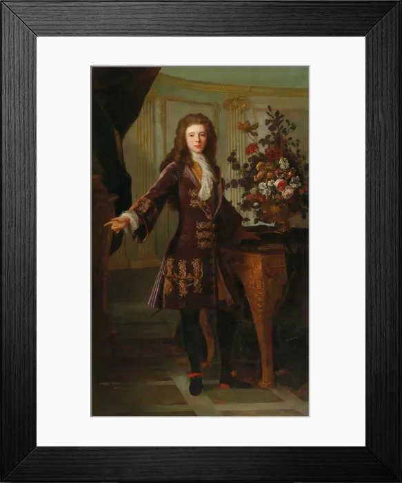 Framed Print : Portrait of Jacques I, Prince of Monaco (1689-1751). Creator: Gence, Robert Gabriel (1670-1728) Framed Print : Portrait of Jacques I, Prince of Monaco (1689-1751). Creator: Gence, Robert Gabriel (1670-1728)