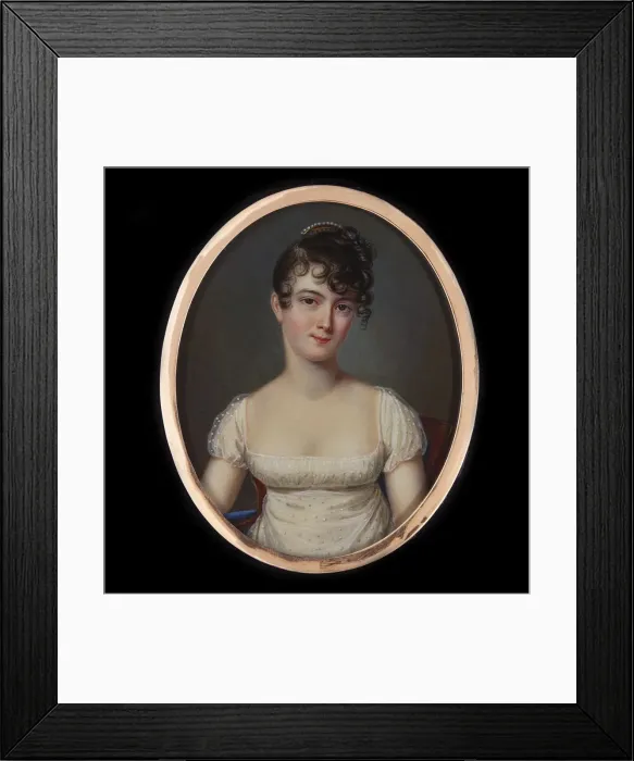 Framed Print : Portrait of Madame Recamier, nee Julie Bernard (1777-1849), ca 1805. Creator: Fontallard Framed Print : Portrait of Madame Recamier, nee Julie Bernard (1777-1849), ca 1805. Creator: Fontallard