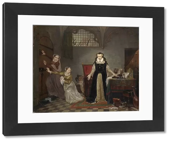 The last hours of Mary Stuart, Queen of Scots, before 1819. Creator: Van Bree, Philippe-Jacques