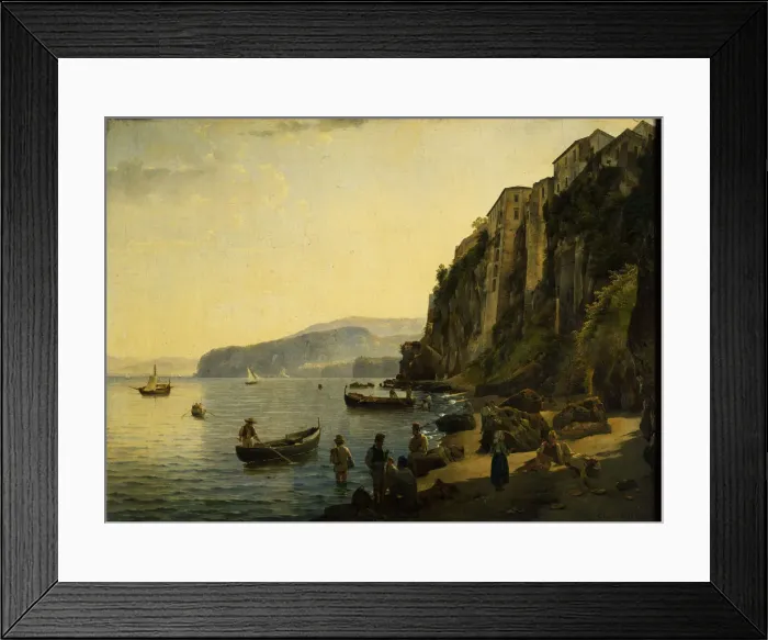 Framed Print : The Small Harbour at Sorrento, 1826. Creator: Shchedrin, Sylvester Feodosiyevich (1791-1830) Framed Print : The Small Harbour at Sorrento, 1826. Creator: Shchedrin, Sylvester Feodosiyevich (1791-1830)