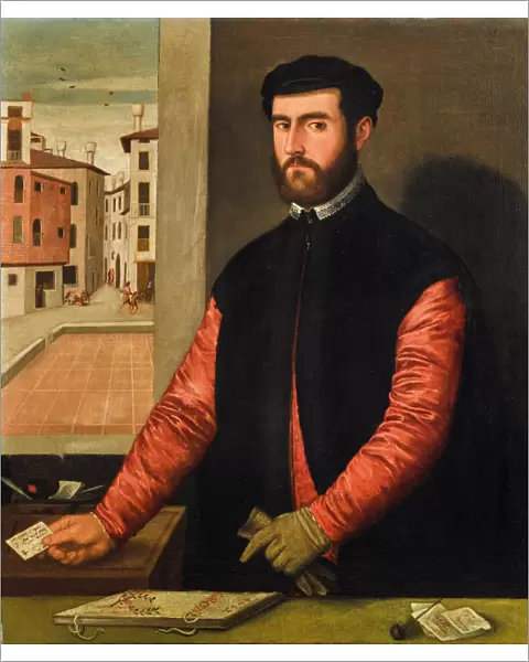 Self-Portrait, 1552. Creator: Badile, Antonio (1518-1560)