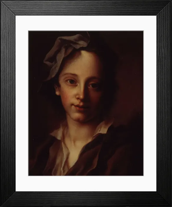 Framed Print : Head of a boy, 1740s. Creator: Seybold, Christian (1695-1768) Framed Print : Head of a boy, 1740s. Creator: Seybold, Christian (1695-1768)