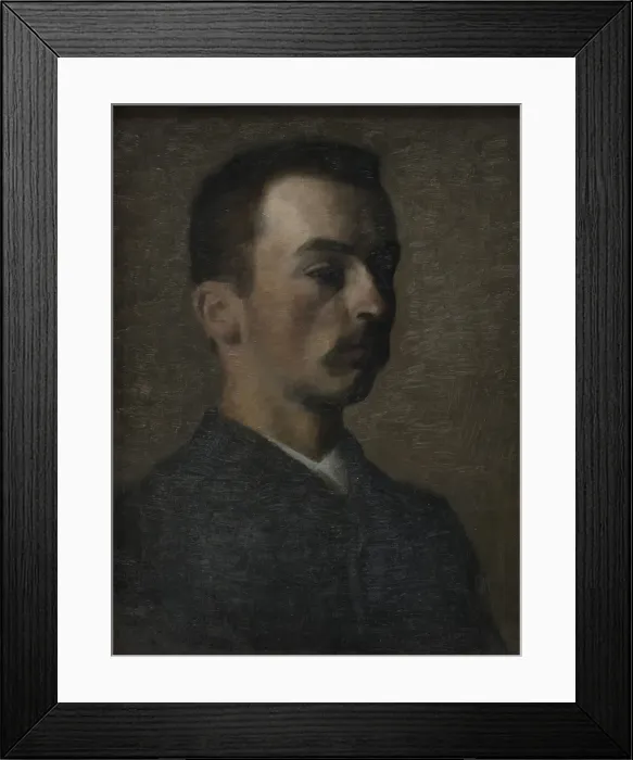 Framed Print : Self-Portrait, 1890. Creator: Hammershoi, Vilhelm (1864-1916) Framed Print : Self-Portrait, 1890. Creator: Hammershoi, Vilhelm (1864-1916)