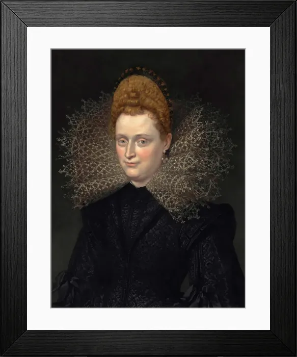 Framed Print : Portrait of Margherita Gonzaga (1591-1632), Duchess of Lorraine. Creator: Rubens, Peter Paul Framed Print : Portrait of Margherita Gonzaga (1591-1632), Duchess of Lorraine. Creator: Rubens, Peter Paul