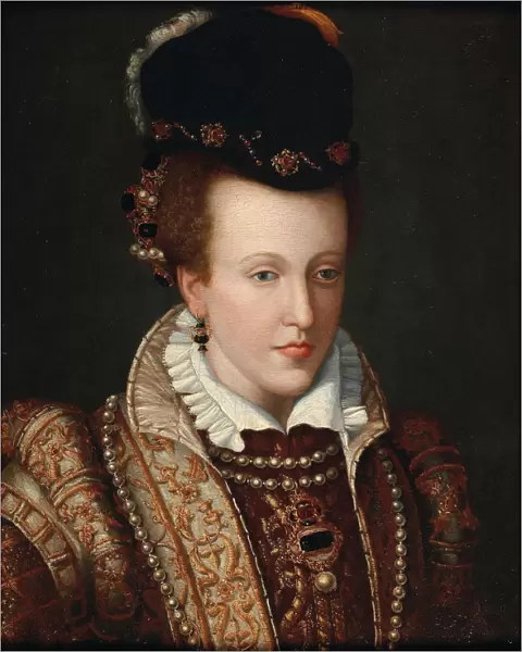 Portrait of Joanna of Austria (1547-1578), Grand Duchess of Tuscany, c. 1570. Creator: Butteri