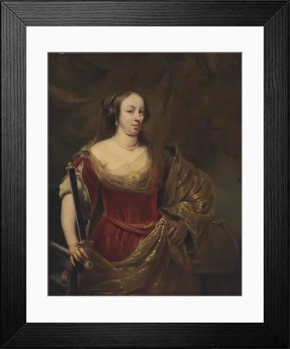 Framed Print : Portrait of Marie Louise Gonzaga (1611-1667), Queen of Poland. Creator: Bol, Ferdinand (1616-1680) Framed Print : Portrait of Marie Louise Gonzaga (1611-1667), Queen of Poland. Creator: Bol, Ferdinand (1616-1680)