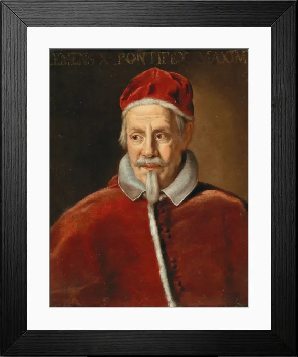 Framed Print : Portrait of the Pope Clement X (1590-1676), Early 1670s. Creator: Ferri, Ciro (1634-1689) Framed Print : Portrait of the Pope Clement X (1590-1676), Early 1670s. Creator: Ferri, Ciro (1634-1689)