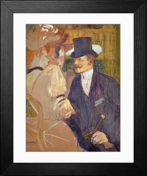 Framed Print : The Englishman (William Tom Warrener, 1861-1934) at the Moulin Rouge, 1892. Creator Framed Print : The Englishman (William Tom Warrener, 1861-1934) at the Moulin Rouge, 1892. Creator