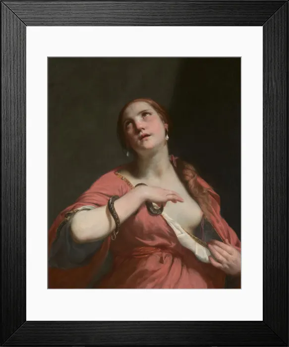 Framed Print : The Death of Cleopatra, ca. 1645-55. Creator: Guido Cagnacci Framed Print : The Death of Cleopatra, ca. 1645-55. Creator: Guido Cagnacci