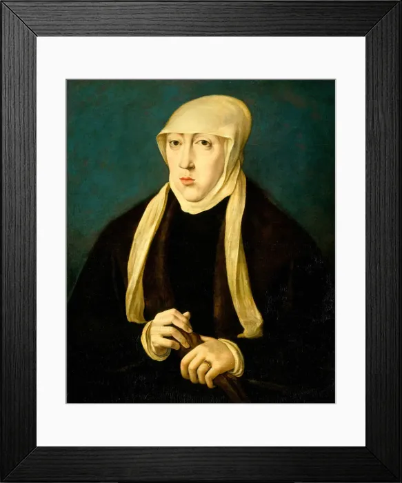 Framed Print : Mary (1505-1558), Queen of Hungary. Creator: Unknown Framed Print : Mary (1505-1558), Queen of Hungary. Creator: Unknown