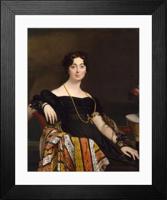 Framed Print : Madame Jacques-Louis Leblanc (Francoise Poncelle, 1788-1839), 1823 Framed Print : Madame Jacques-Louis Leblanc (Francoise Poncelle, 1788-1839), 1823