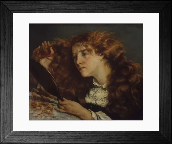Framed Print : Jo, La Belle Irlandaise, 1865-66. Creator: Gustave Courbet Framed Print : Jo, La Belle Irlandaise, 1865-66. Creator: Gustave Courbet