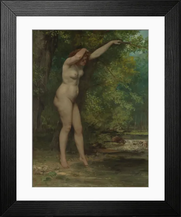 Framed Print : The Young Bather, 1866. Creator: Gustave Courbet Framed Print : The Young Bather, 1866. Creator: Gustave Courbet