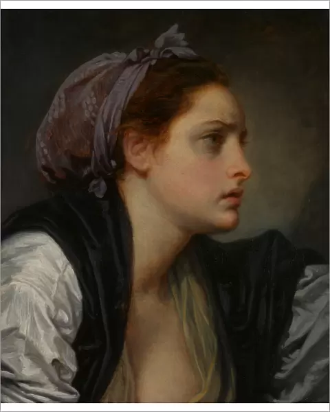 Study Head of a Woman, ca. 1780. Creator: Jean-Baptiste Greuze