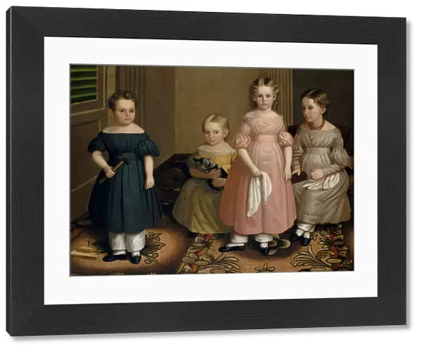 The Alling Children, ca. 1839. Creator: Oliver Tarbell Eddy