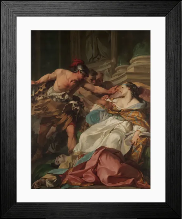 Framed Print : The Death of Harmonia, ca. 1740-41. Creator: Jean Baptiste Marie Pierre Framed Print : The Death of Harmonia, ca. 1740-41. Creator: Jean Baptiste Marie Pierre