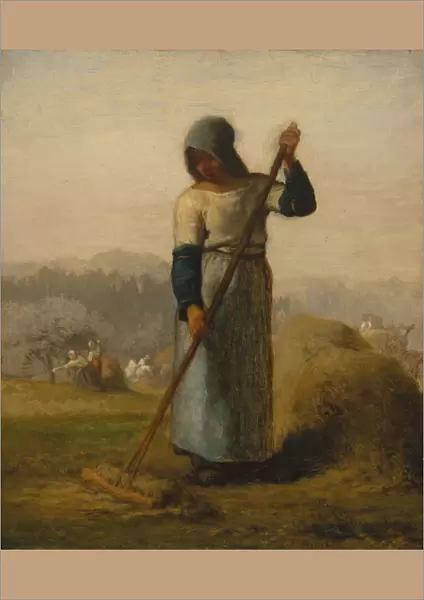 Woman with a Rake, probably 1856-57. Creator: Jean Francois Millet