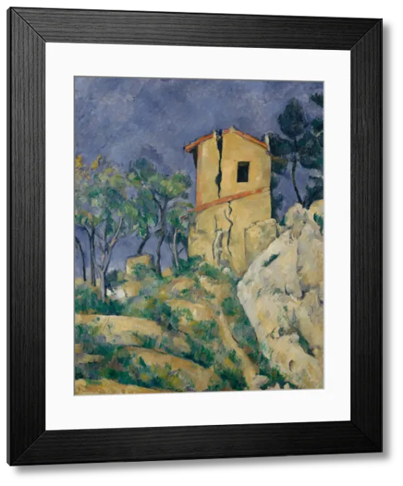 Framed Print : The House with the Cracked Walls, 1892-94. Creator: Paul Cezanne Framed Print : The House with the Cracked Walls, 1892-94. Creator: Paul Cezanne