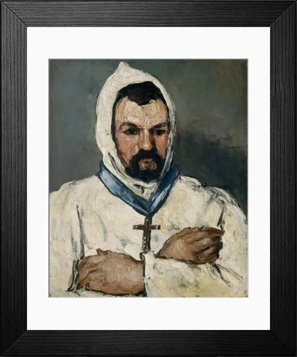 Framed Print : Antoine Dominique Sauveur Aubert (born 1817), the Artists Uncle, as a Monk, 1866 Framed Print : Antoine Dominique Sauveur Aubert (born 1817), the Artists Uncle, as a Monk, 1866