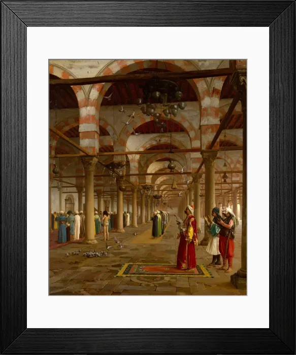Framed Print : Prayer in the Mosque, 1871. Creator: Jean-Leon Gerome Framed Print : Prayer in the Mosque, 1871. Creator: Jean-Leon Gerome