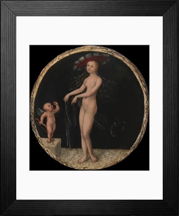 Framed Print : Venus and Cupid, ca. 1525-27. Creator: Lucas Cranach the Elder Framed Print : Venus and Cupid, ca. 1525-27. Creator: Lucas Cranach the Elder