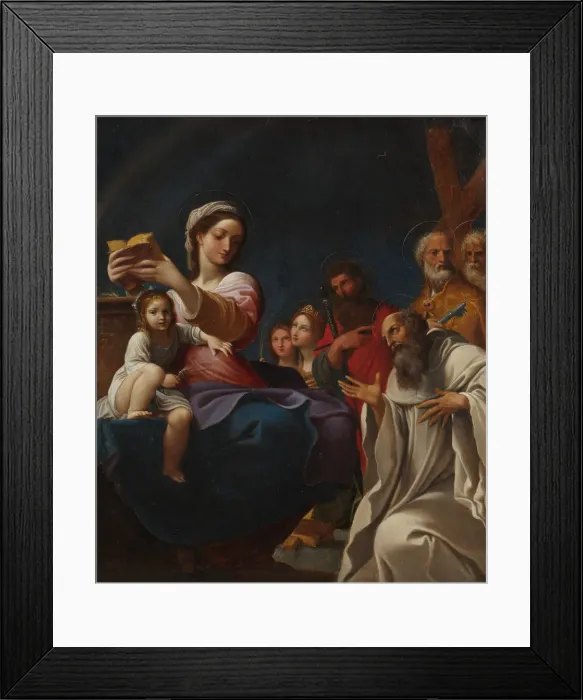 Framed Print : Madonna and Child with Saints, 1607. Creator: Lodovico Carracci Framed Print : Madonna and Child with Saints, 1607. Creator: Lodovico Carracci