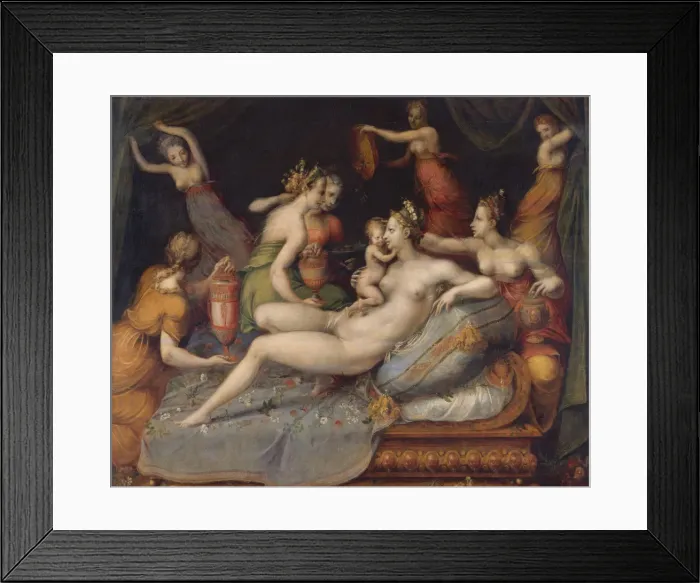 Framed Print : The Birth of Cupid. Creator: Master of Flora Framed Print : The Birth of Cupid. Creator: Master of Flora