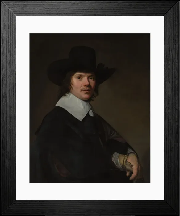 Framed Print : Portrait of a Man, 1645. Creator: Jan Verspronck Framed Print : Portrait of a Man, 1645. Creator: Jan Verspronck