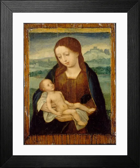 Framed Print : Virgin and Child, ca. 1525-50. Creator: Master of the Female Half-Lengths Framed Print : Virgin and Child, ca. 1525-50. Creator: Master of the Female Half-Lengths
