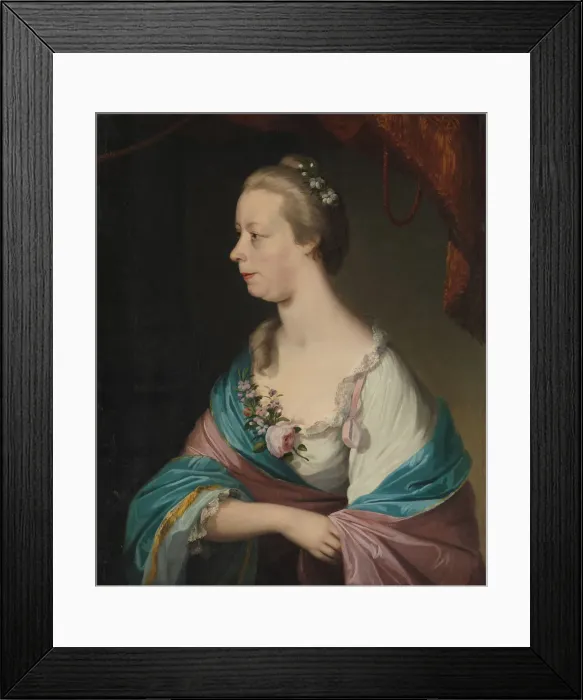 Framed Print : Christiana Stille Keen, ca. 1769. Creator: Matthew Pratt Framed Print : Christiana Stille Keen, ca. 1769. Creator: Matthew Pratt