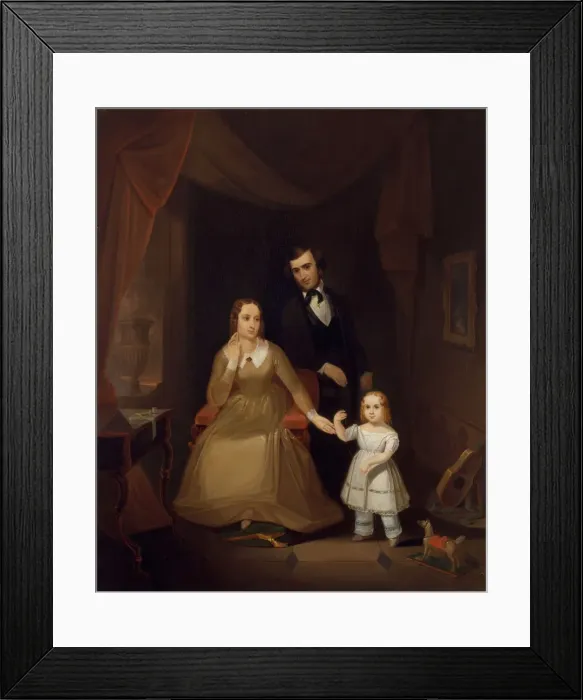 Framed Print : The Williamson Family, ca. 1841-42. Creator: John Mix Stanley Framed Print : The Williamson Family, ca. 1841-42. Creator: John Mix Stanley