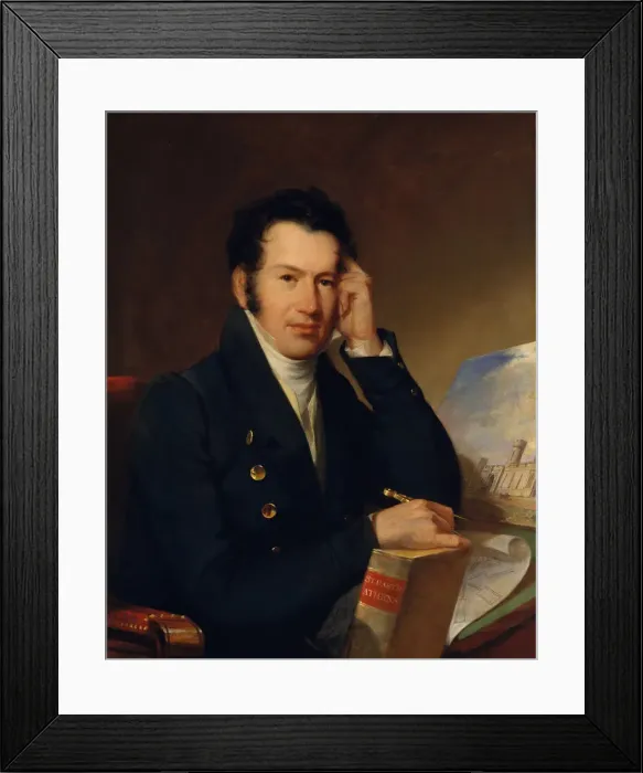 Framed Print : John Haviland, 1828. Creator: John Neagle Framed Print : John Haviland, 1828. Creator: John Neagle
