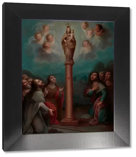 The Apparition of the Virgin of El Pilar to St. James, 1773. Creator: Nicolas Enriquez
