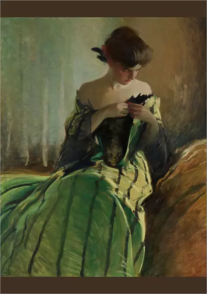 Study in Black and Green, 1906. Creator: John White Alexander