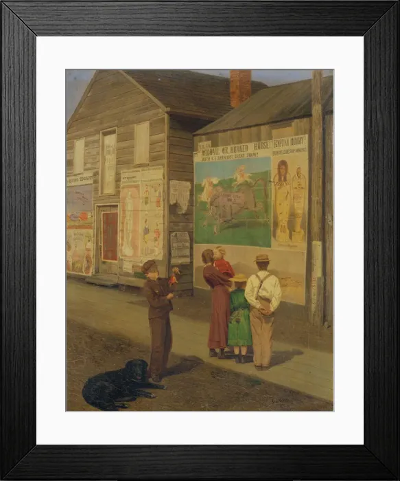 Framed Print : Coming Events Cast Their Shadows Before, 1871. Creator: Charles Caleb Ward Framed Print : Coming Events Cast Their Shadows Before, 1871. Creator: Charles Caleb Ward
