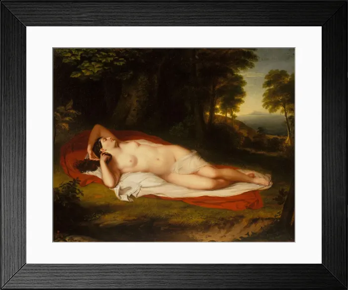 Framed Print : Ariadne, ca. 1831-35. Creator: Asher Brown Durand Framed Print : Ariadne, ca. 1831-35. Creator: Asher Brown Durand